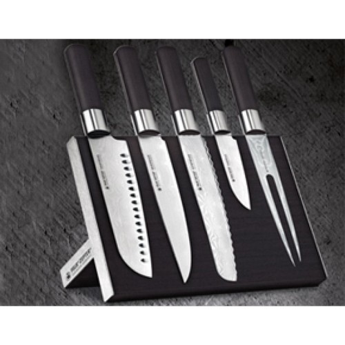 Магнитная подставка для ножей, темный дуб