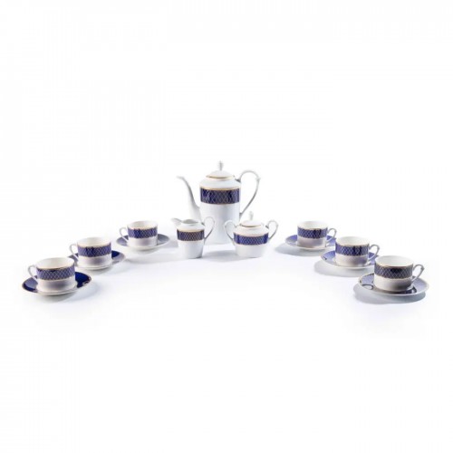  Кофейный сервиз Gobalt Royal на 6 персон 15 предметов - LP-806-КA-G