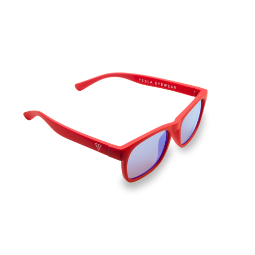 Очки THE Kids Glasses Tesla HyperLight, зеркальные, красные.