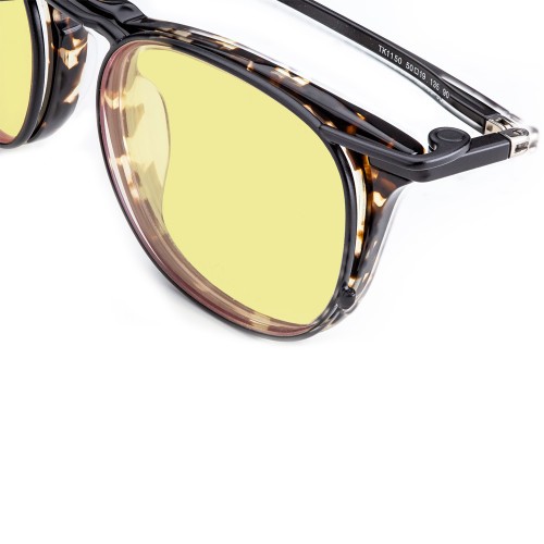 Очки THE Tesla HyperLight Eyewear Clips Black Havana TK1150